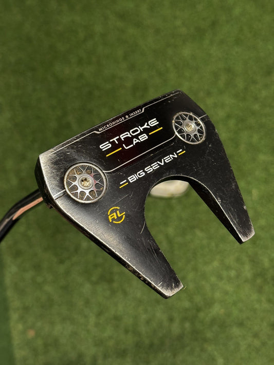 Odyssey Left Hand Stroke Lab Black Arm Lock Big Seven Putter 