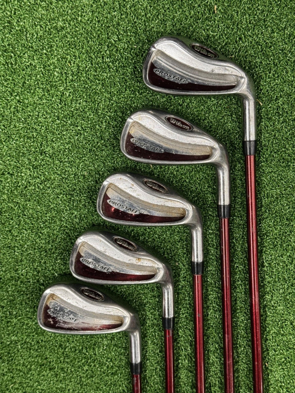 Wilson Iron Set Pro Staff 6-Pw Graphite Regular Shaft *used*