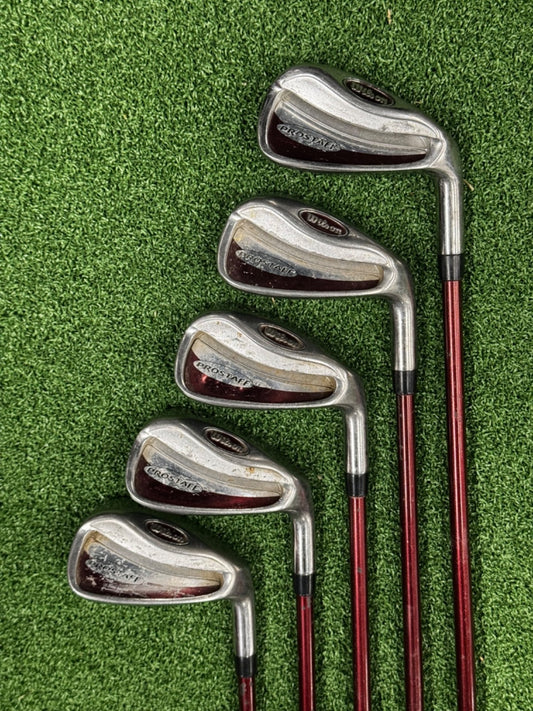 Wilson Iron Set Pro Staff 6-Pw Graphite Regular Shaft *used*