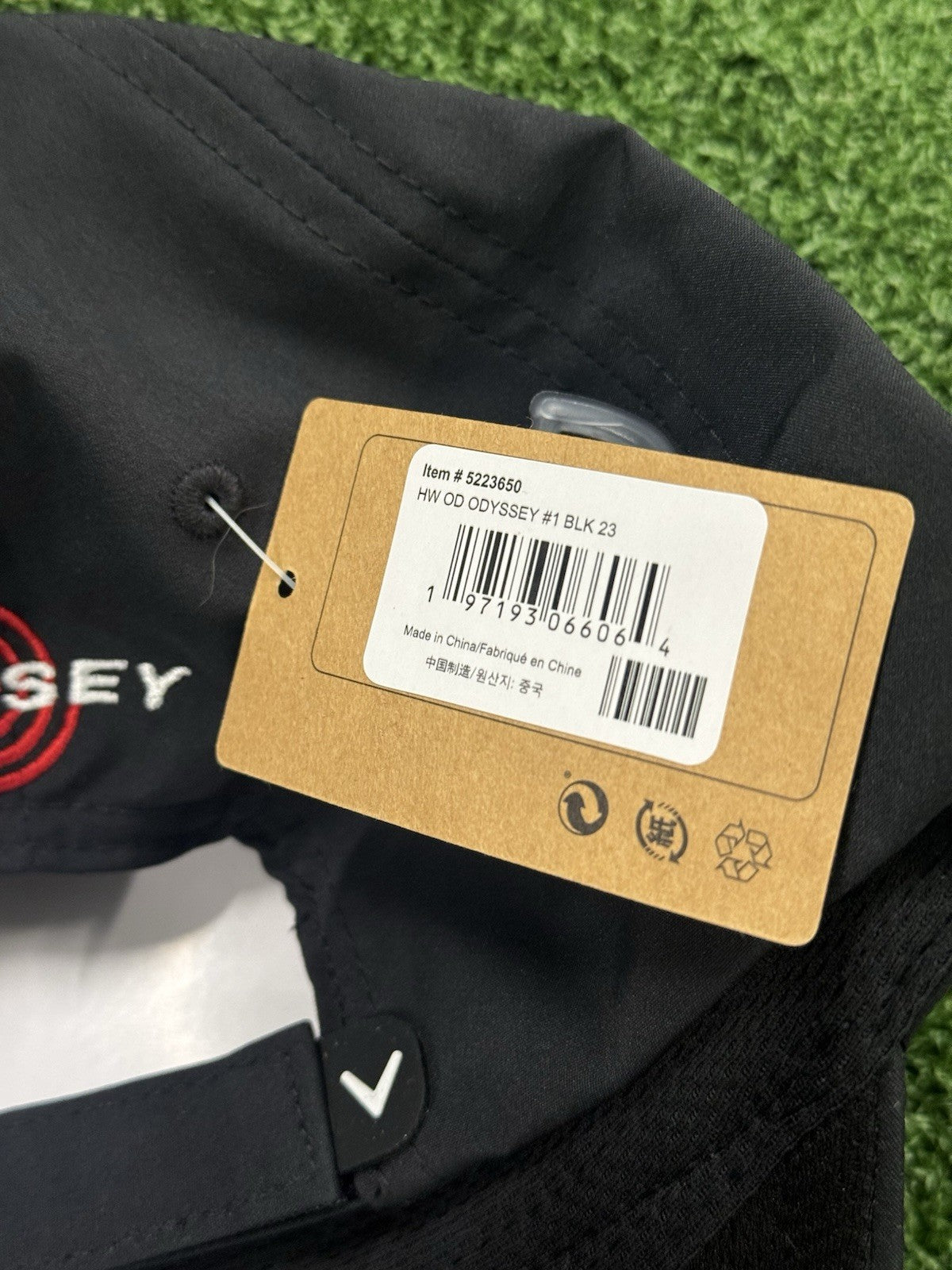 Odyssey Number One #1 Putter On Tour Golf Strapback Hat Cap