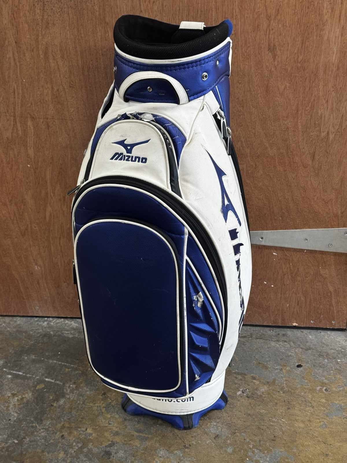 Mizuno Tour Cart Bag White/blue *Used*