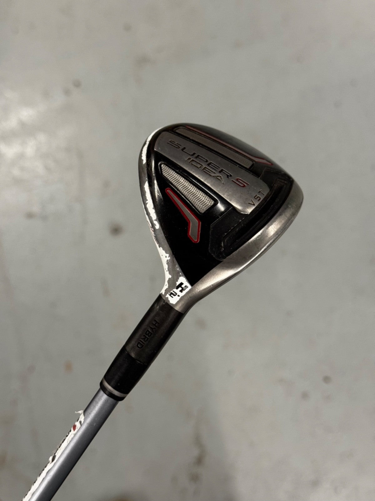 Adams Idea Super S #4 Hybrid 22 Degree Stiff Flex Shaft *used*