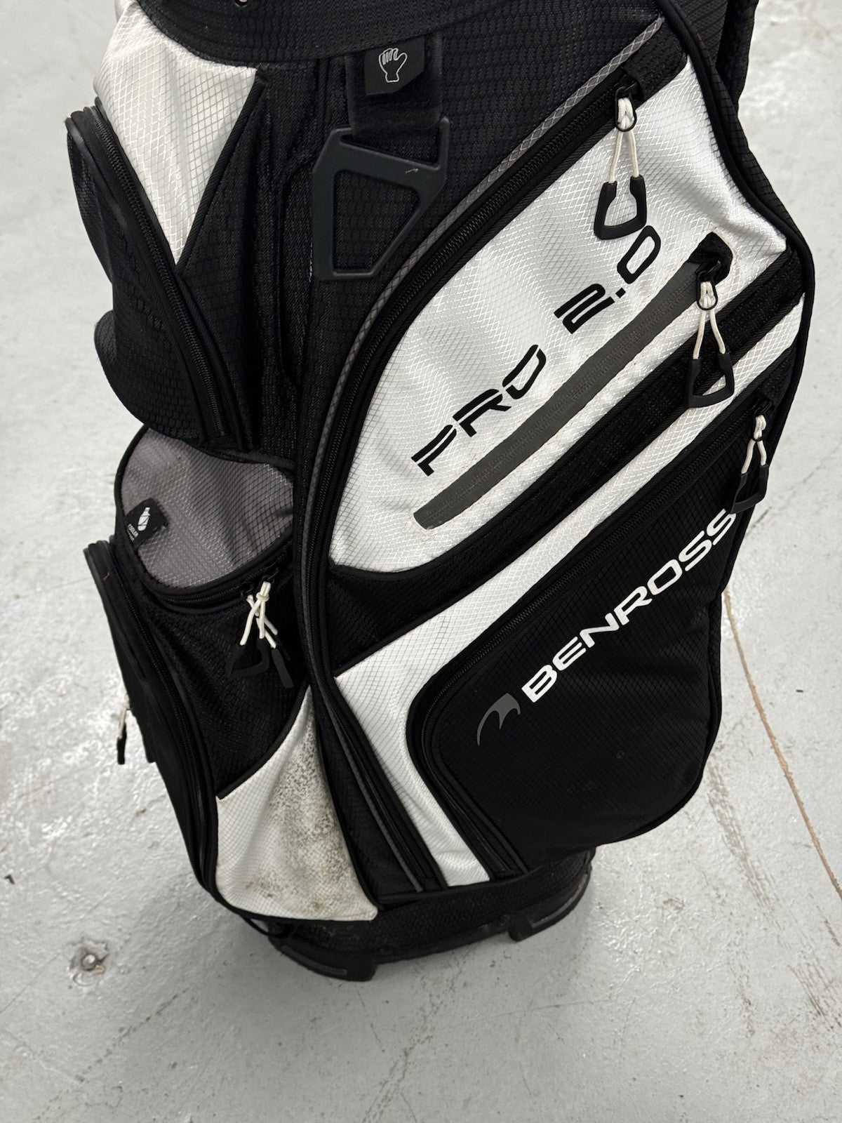 Benross Pro 2.0 Cart Bag BLACK/WHITE