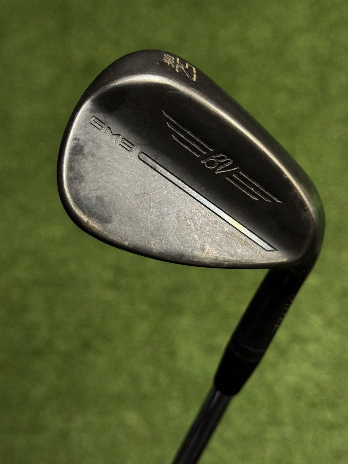 Titleist Vokey SM9 Jet Black Gap Wedge 52 Degree Wedge Flex Shaft