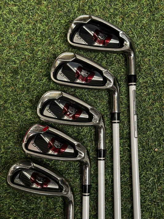 Wilson D100 Iron Set 5/6/8/9/SW Graphite Matrix Regular Flex Shafts