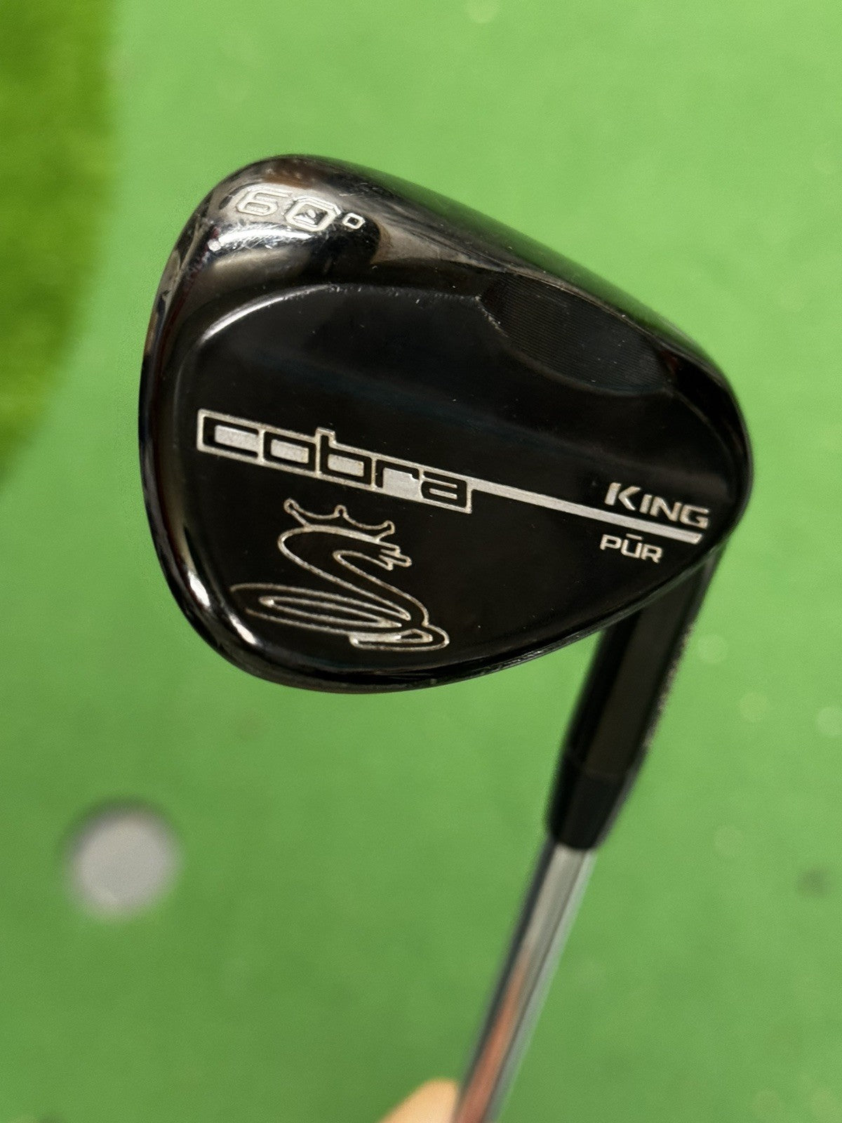 Cobra King Pur Lob Wedge Black 60 Degree Stiff Flex Steel Shaft