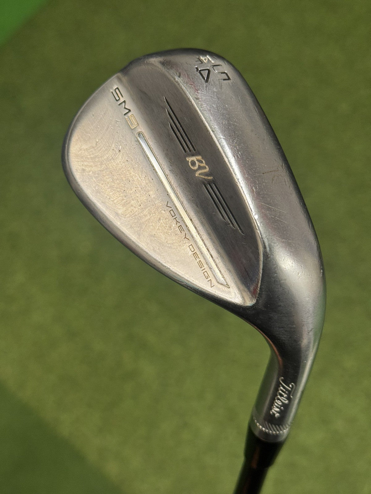 Titleist SM9 Tour Chrome Sand Wedge 54 Degree Wedge Flex Black Steel Shaft