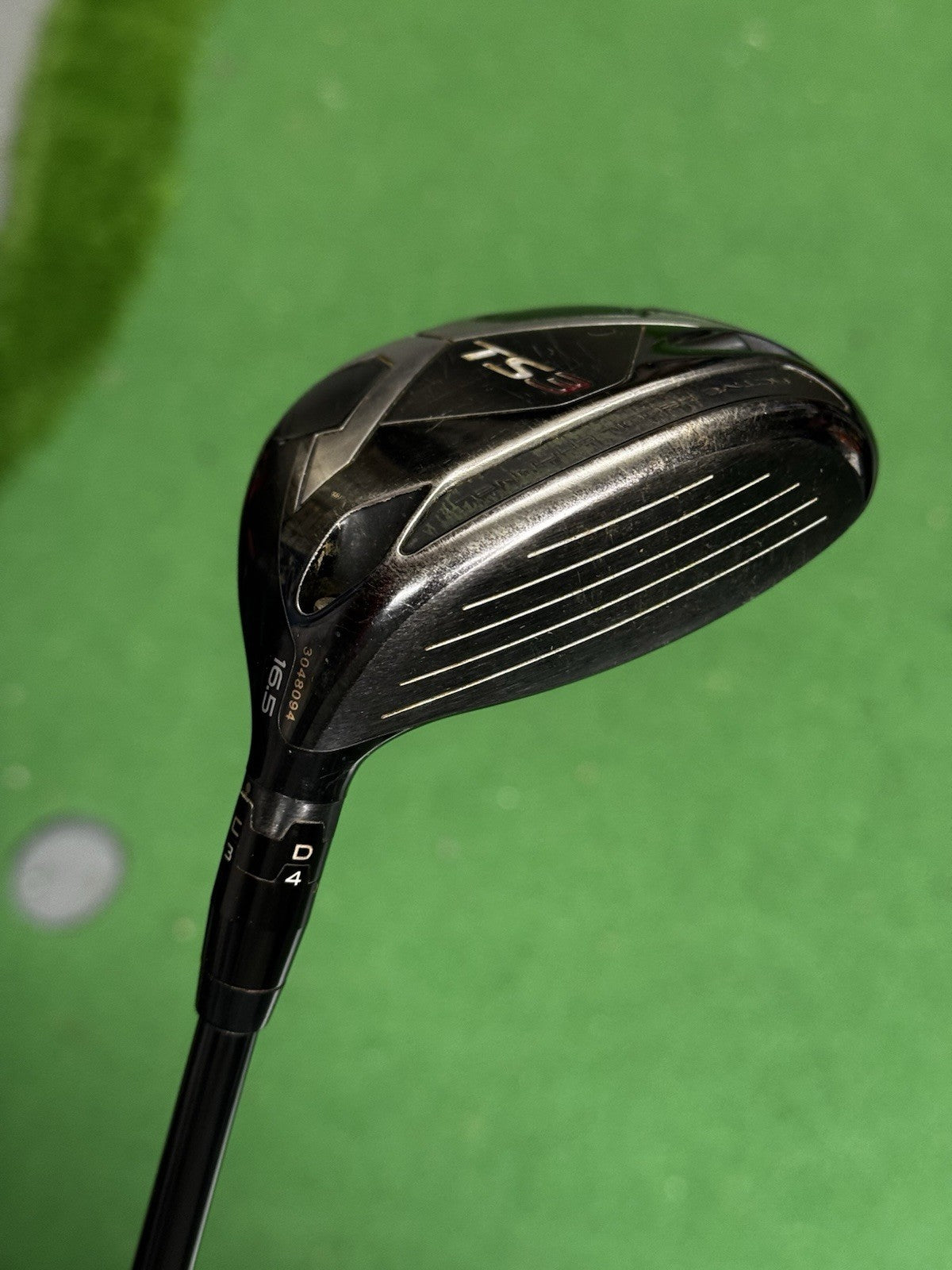 Titleist TS3 3 Wood 16.5 Degree X Stiff HZRDUS 6.5 Shaft