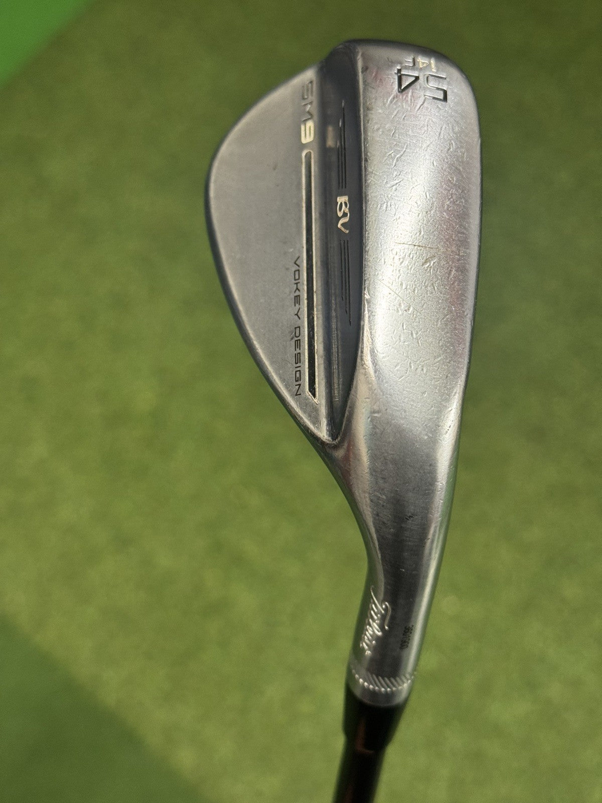 Titleist SM9 Tour Chrome Sand Wedge 54 Degree Wedge Flex Black Steel Shaft