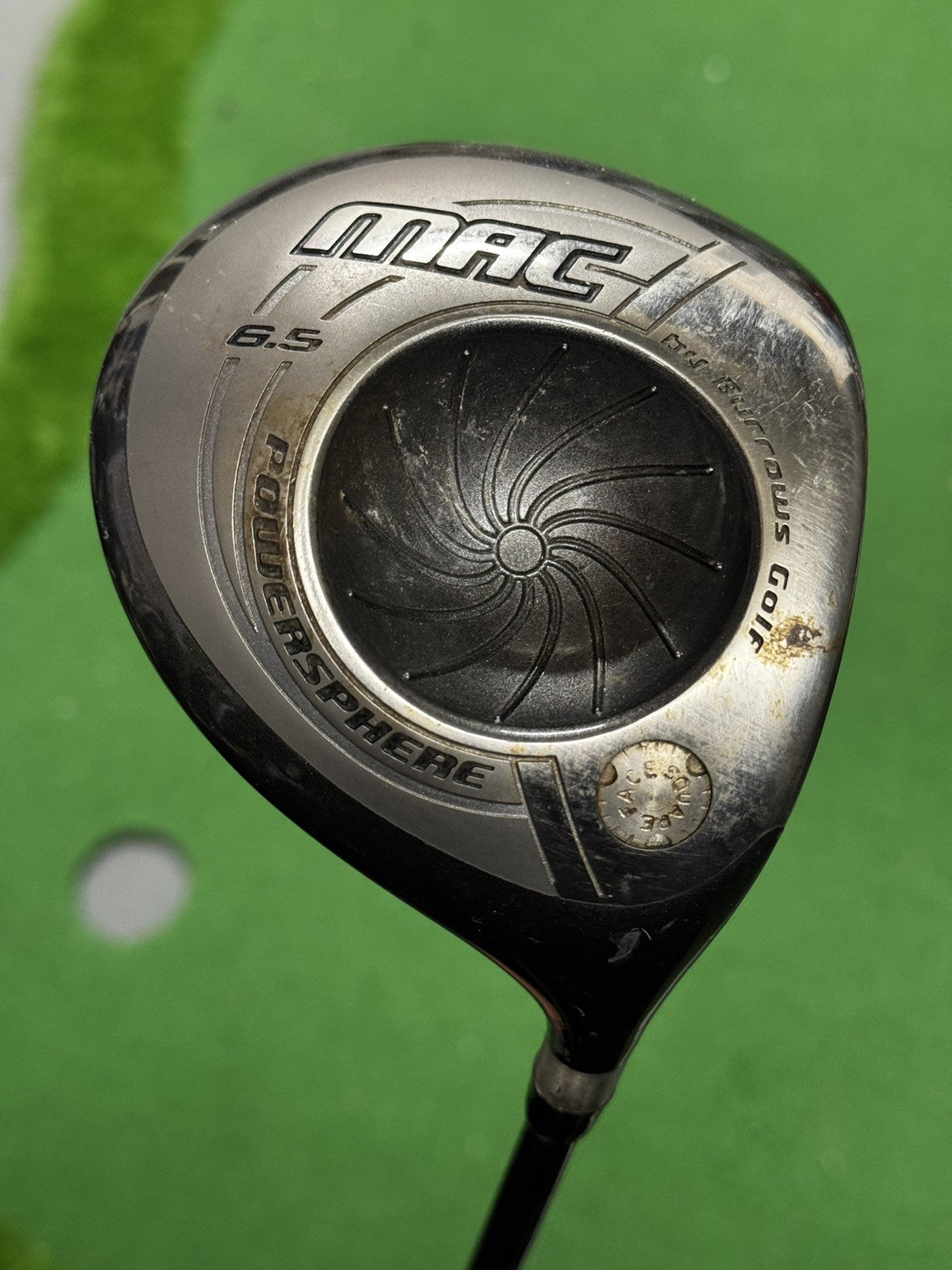 Burrows Golf Mac Powersphere Driver 6.5 Degree 46.5" Graphite Stiff Shaft