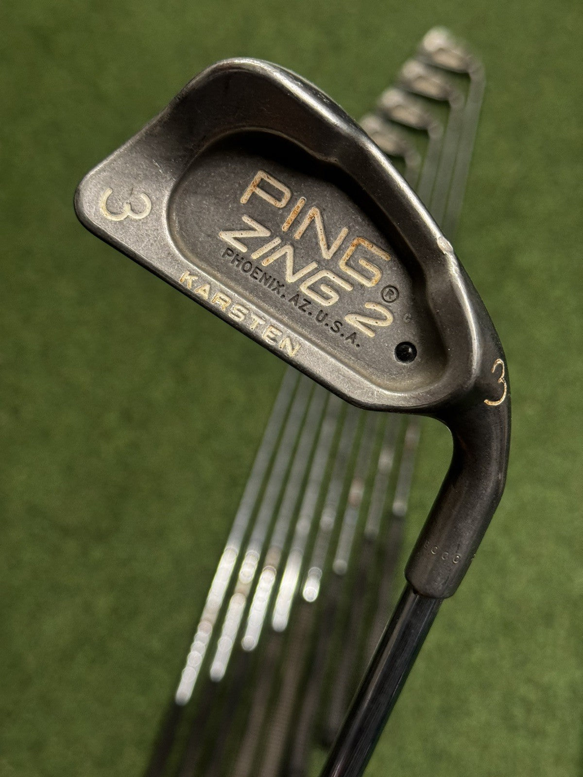 Ping Zing 2 Karsten Iron Set 3-Pw+Sw Regular Steel Shafts Black Dot