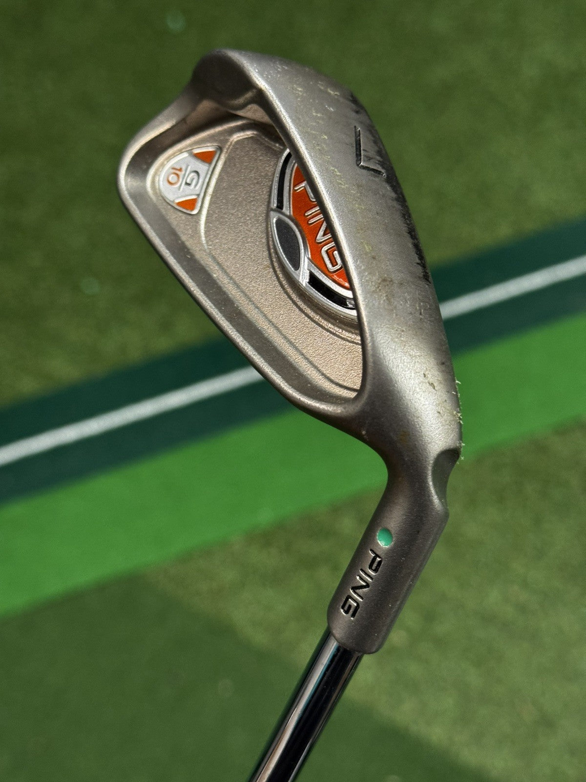 Ping G10 Green Dot 7 Iron SR Flex Steel Shaft 