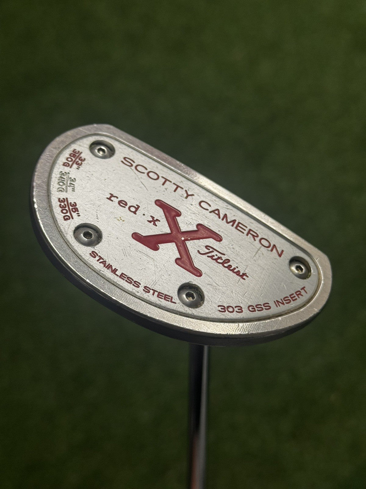 Scotty Cameron Putter Red X 34 inch + Headcover/Pitchfork