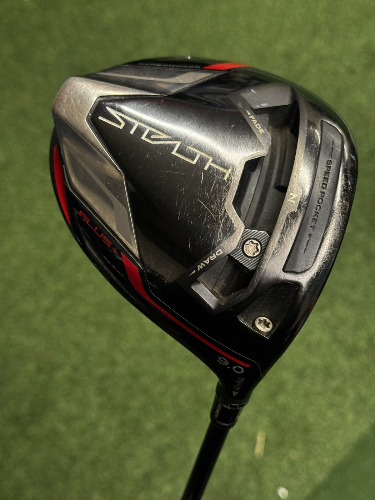 Taylormade Stealth Plus Driver 9 Degree X Stiff HZRDUS 6.5 Shaft  