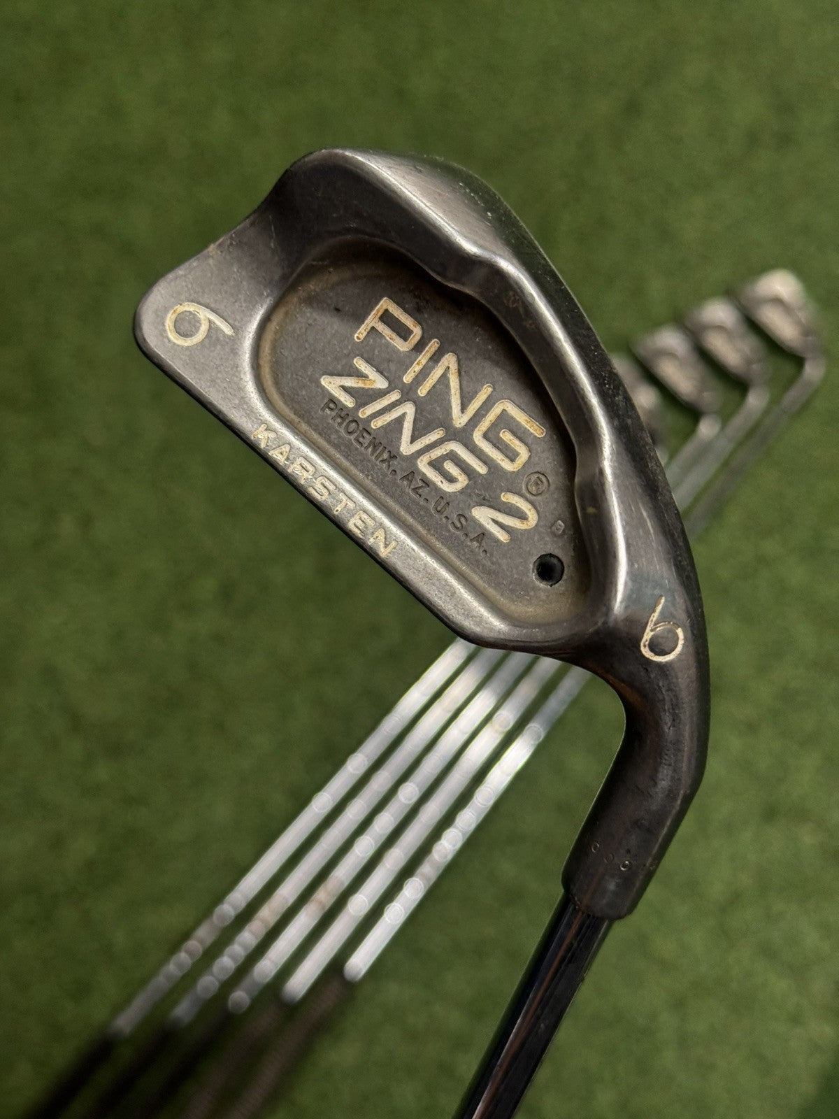 Ping Zing 2 Karsten Iron Set 3-Pw+Sw Regular Steel Shafts Black Dot