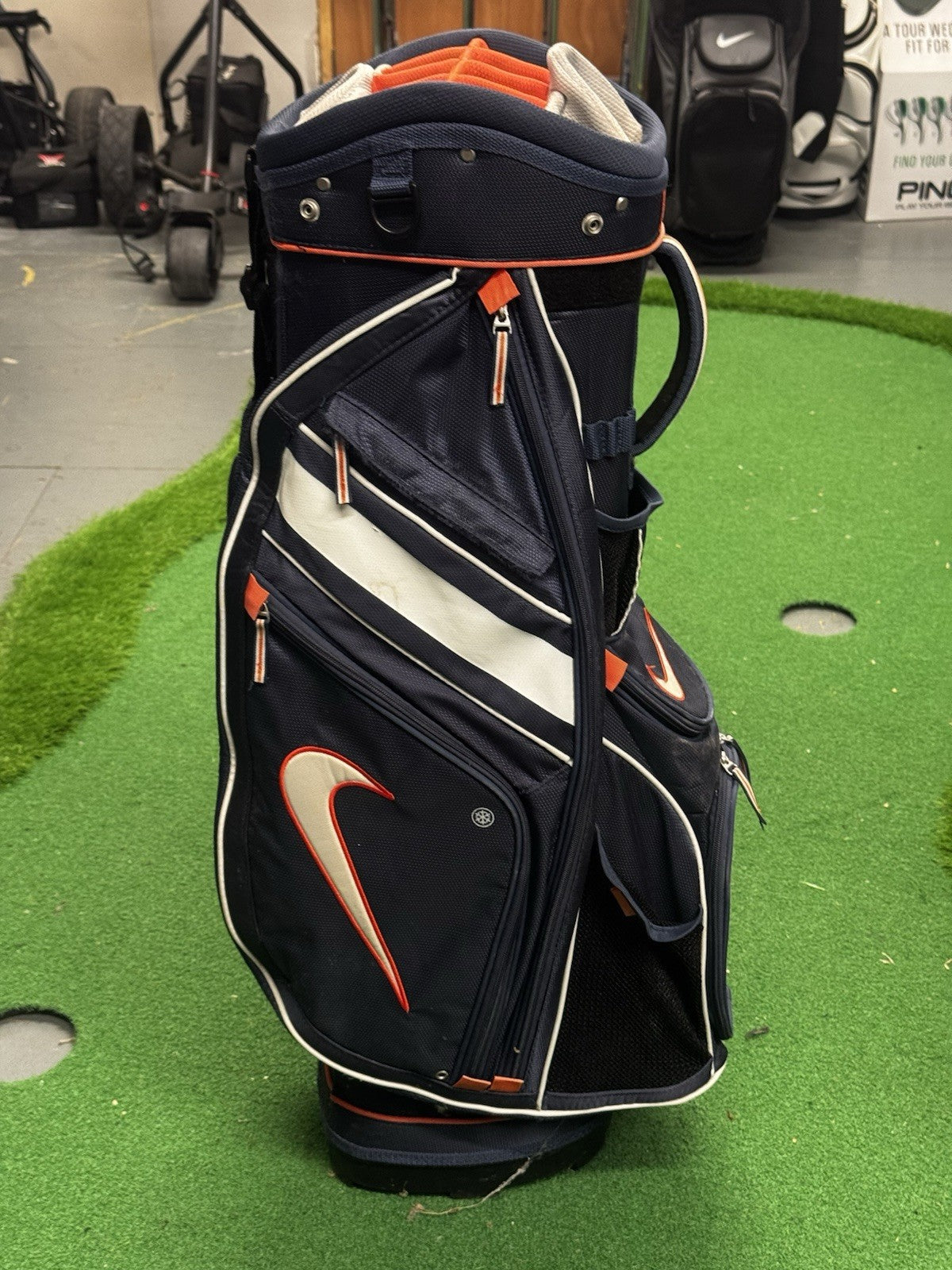 Nike Golf Cart Bag Navy 14 Way Divider