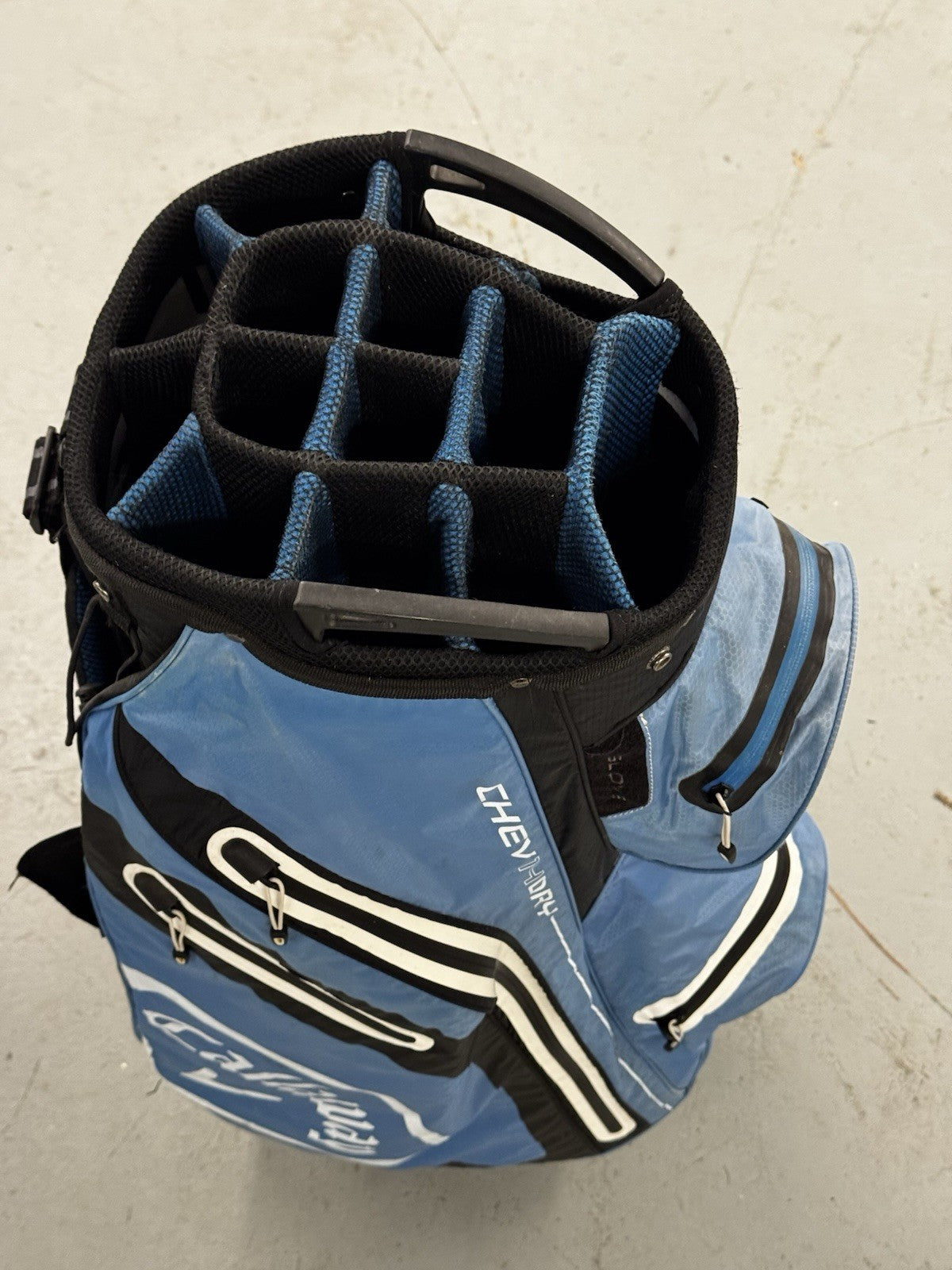 Callaway Chev 14 Dry Cart Bag White/Blue