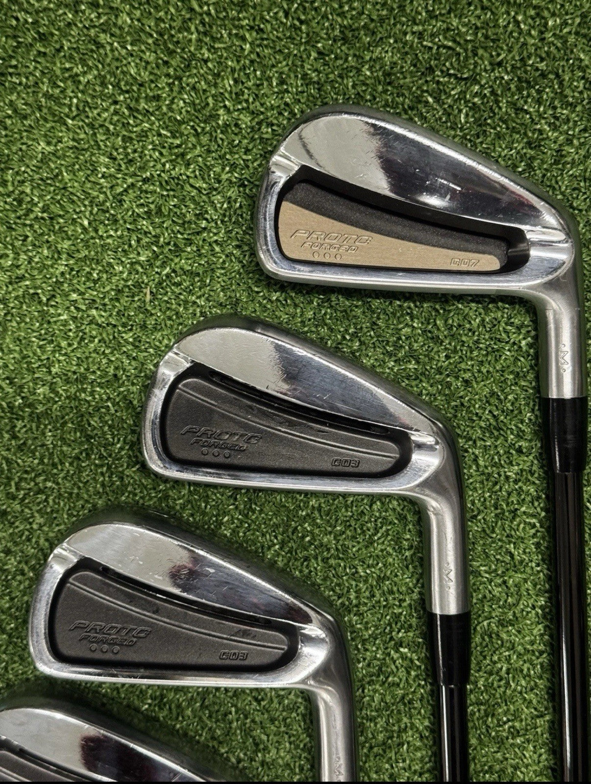 Proto Golf Forged C03/C07 Iron Set 4-PW KBS $-Taper Black Steel Shafts