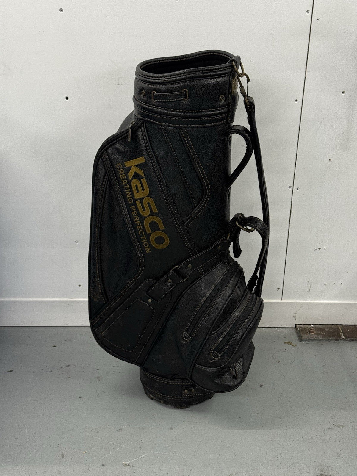 Kasco Golf Bag 6 Way Dividers Leather *Used*