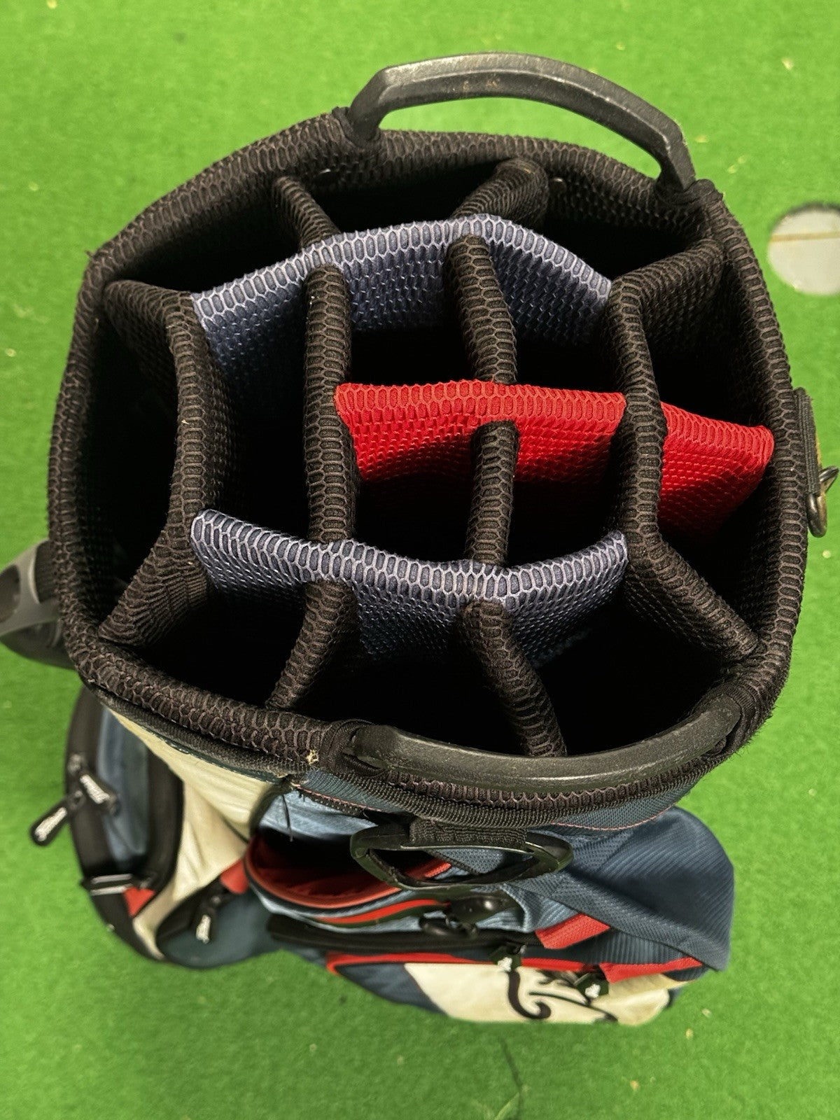 Titleist Golf Cart Bag 14 Way Red/White/Blue