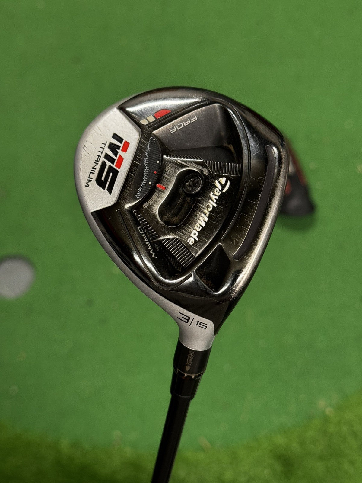 Taylormade M5 3 Wood 15 Degree Stiff Flex HZRDUS Red Shaft