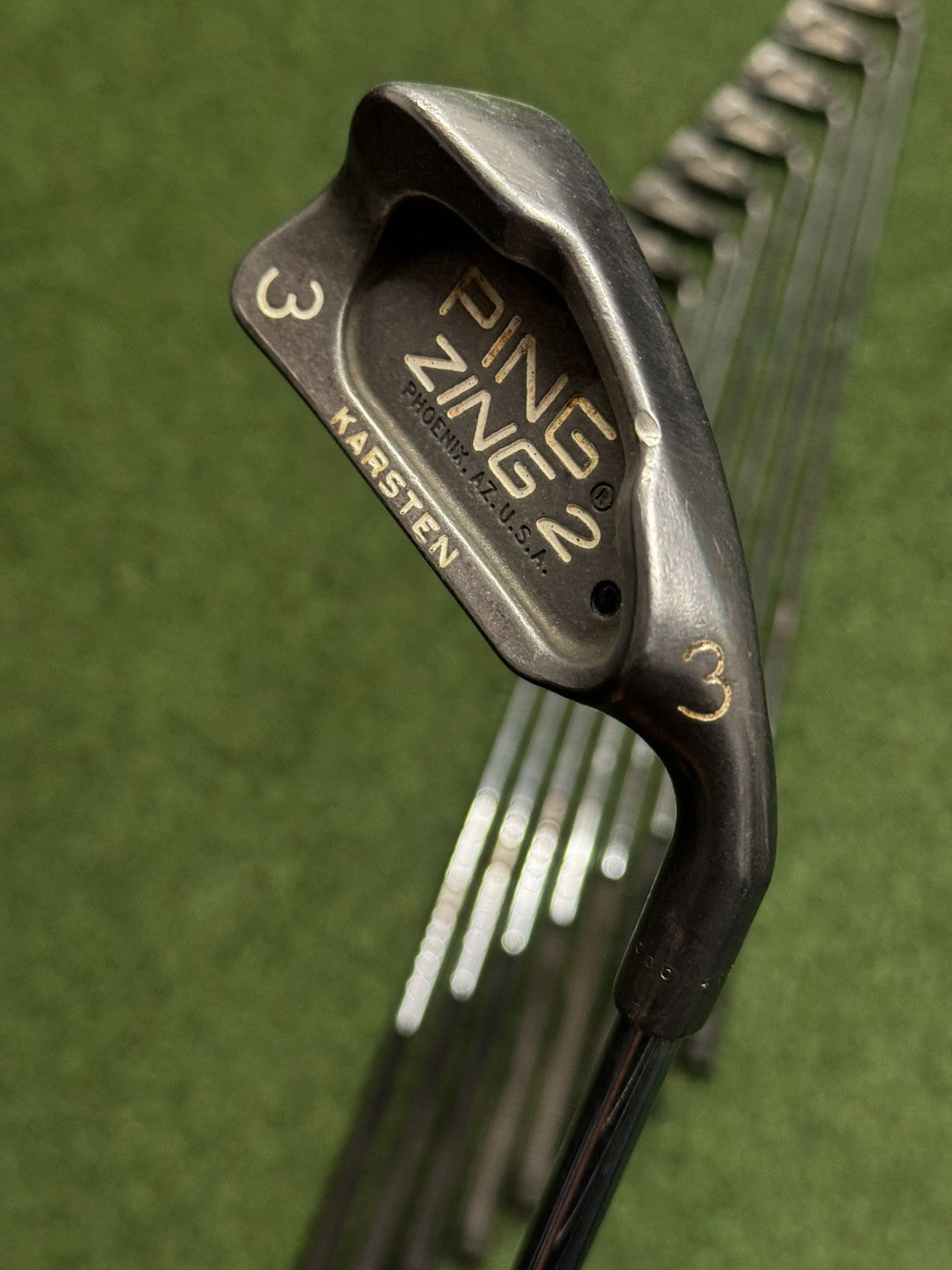Ping Zing 2 Karsten Iron Set 3-Pw+Sw Regular Steel Shafts Black Dot