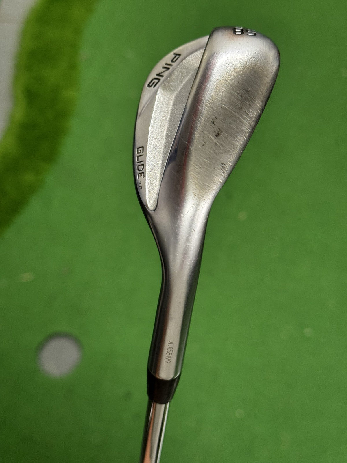 Ping Glide 3.0 Lob Wedge 58 Degree Green Dot Wedge Flex Shaft