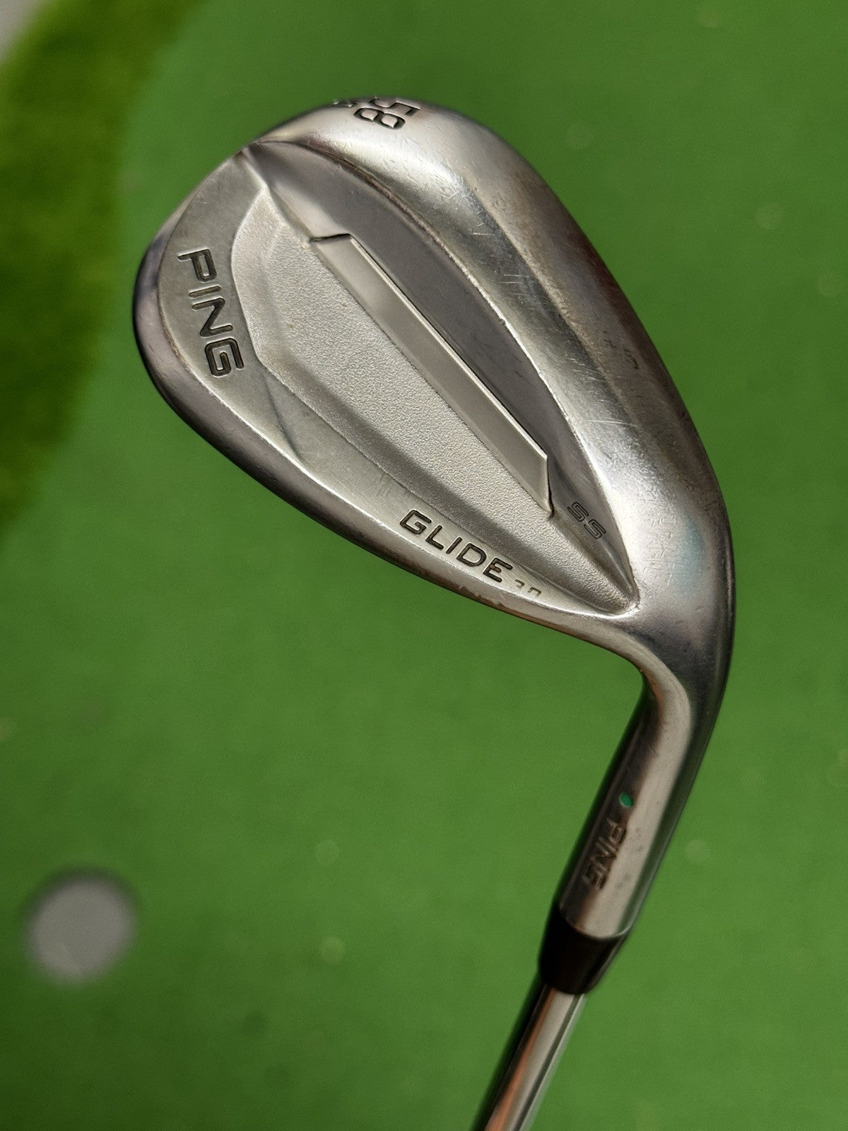 Ping Glide 3.0 Lob Wedge 58 Degree Green Dot Wedge Flex Shaft