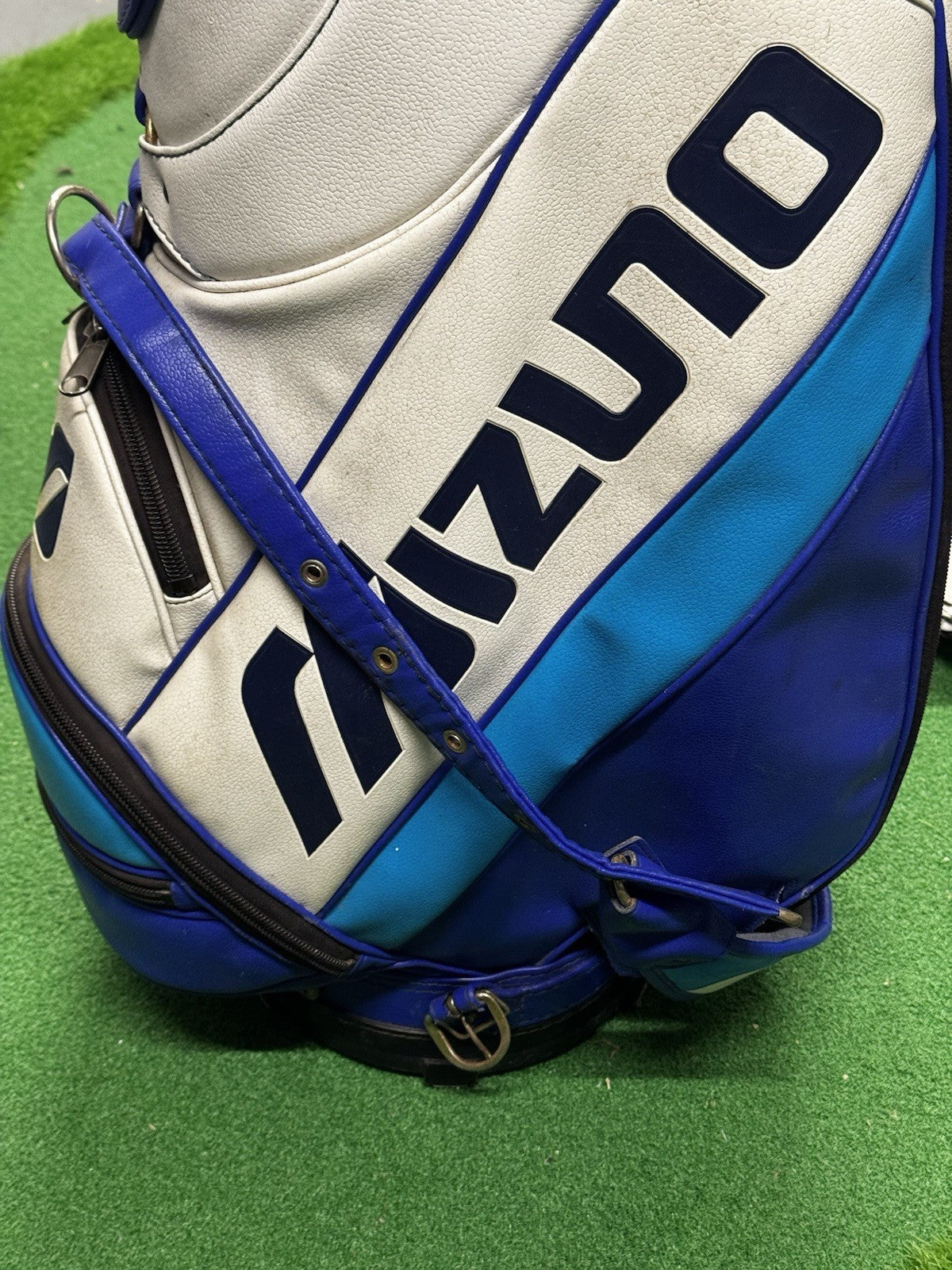 Mizuno Tour Cart Golf Bag 6-Way Divider Blue/White