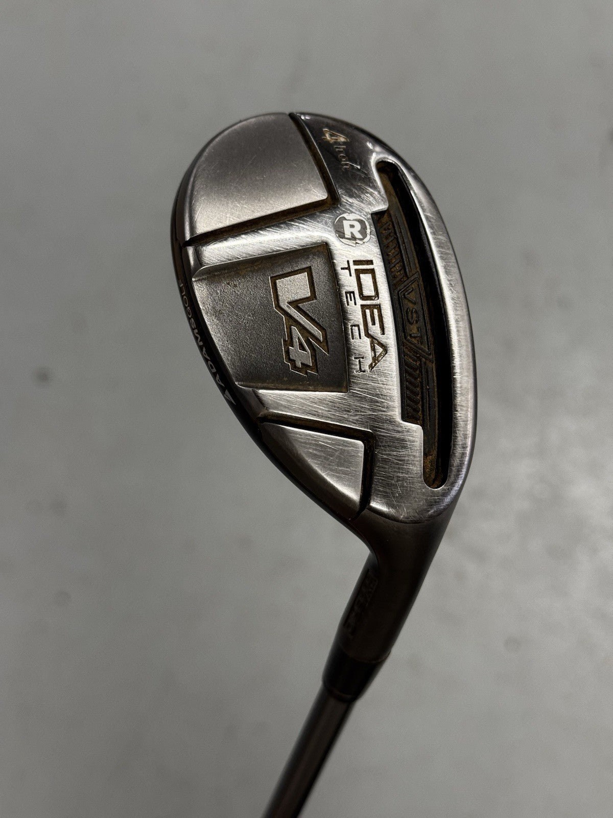 Adams Idea Tech V4 #4 Hybrid 22 Degree Regular Flex Bassara 60 Shaft