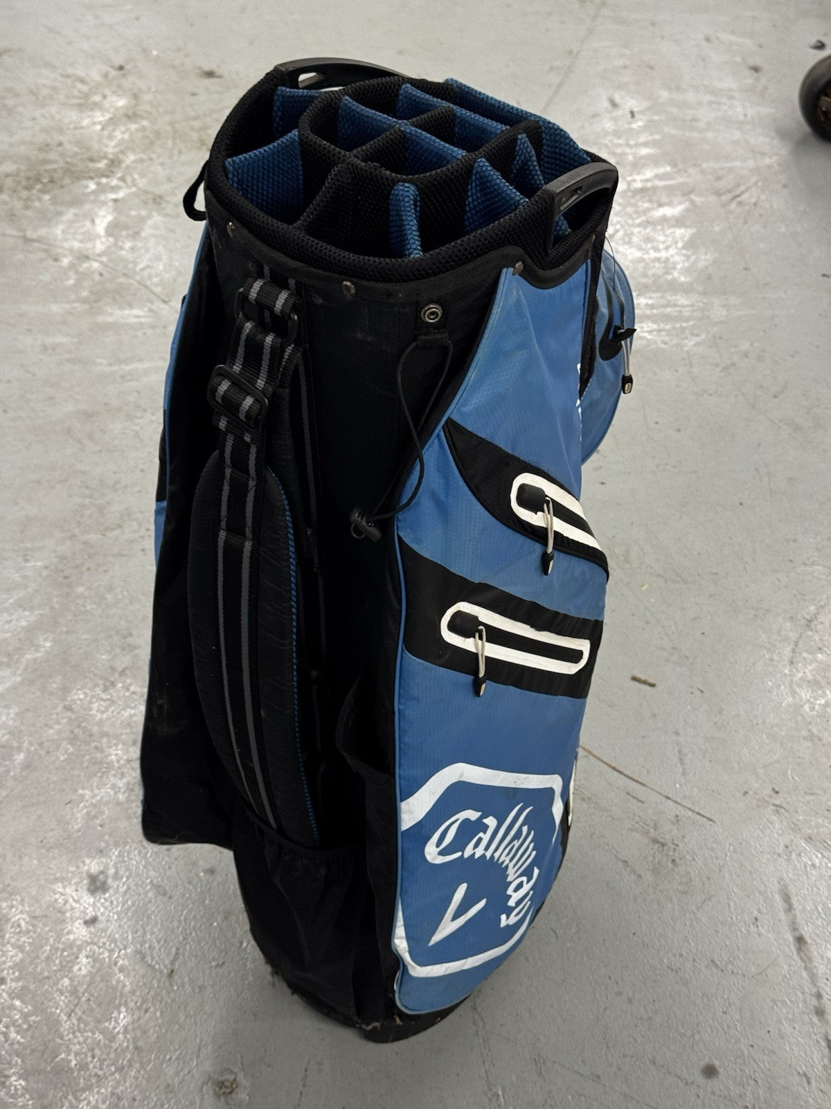 Callaway Chev 14 Dry Cart Bag White/Blue