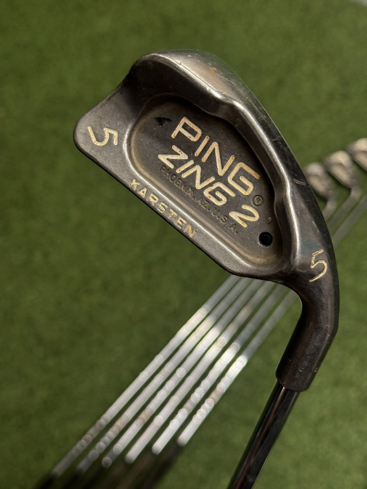 Ping Zing 2 Karsten Iron Set 3-Pw+Sw Regular Steel Shafts Black Dot