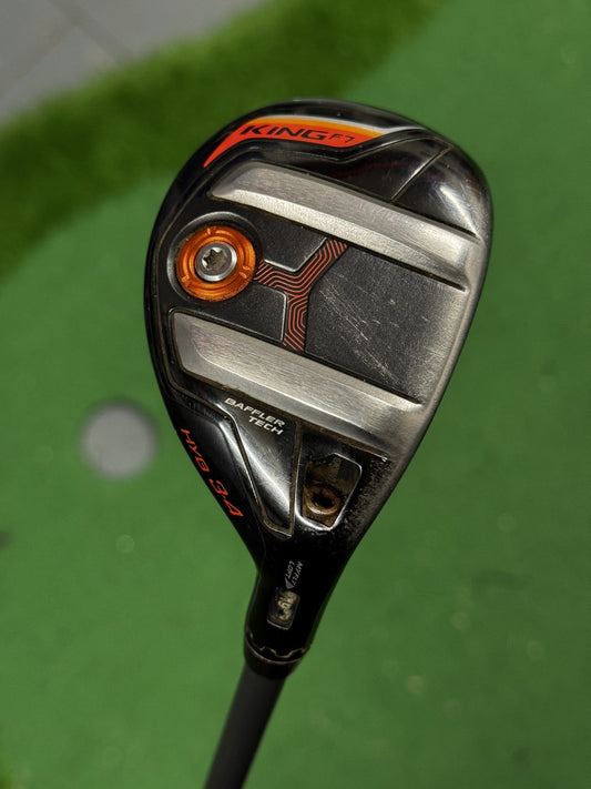 Cobra King F7 3-4 Hybrid 19-22 Degree Stiff Flex Fujikura Pro Black 75 Shaft