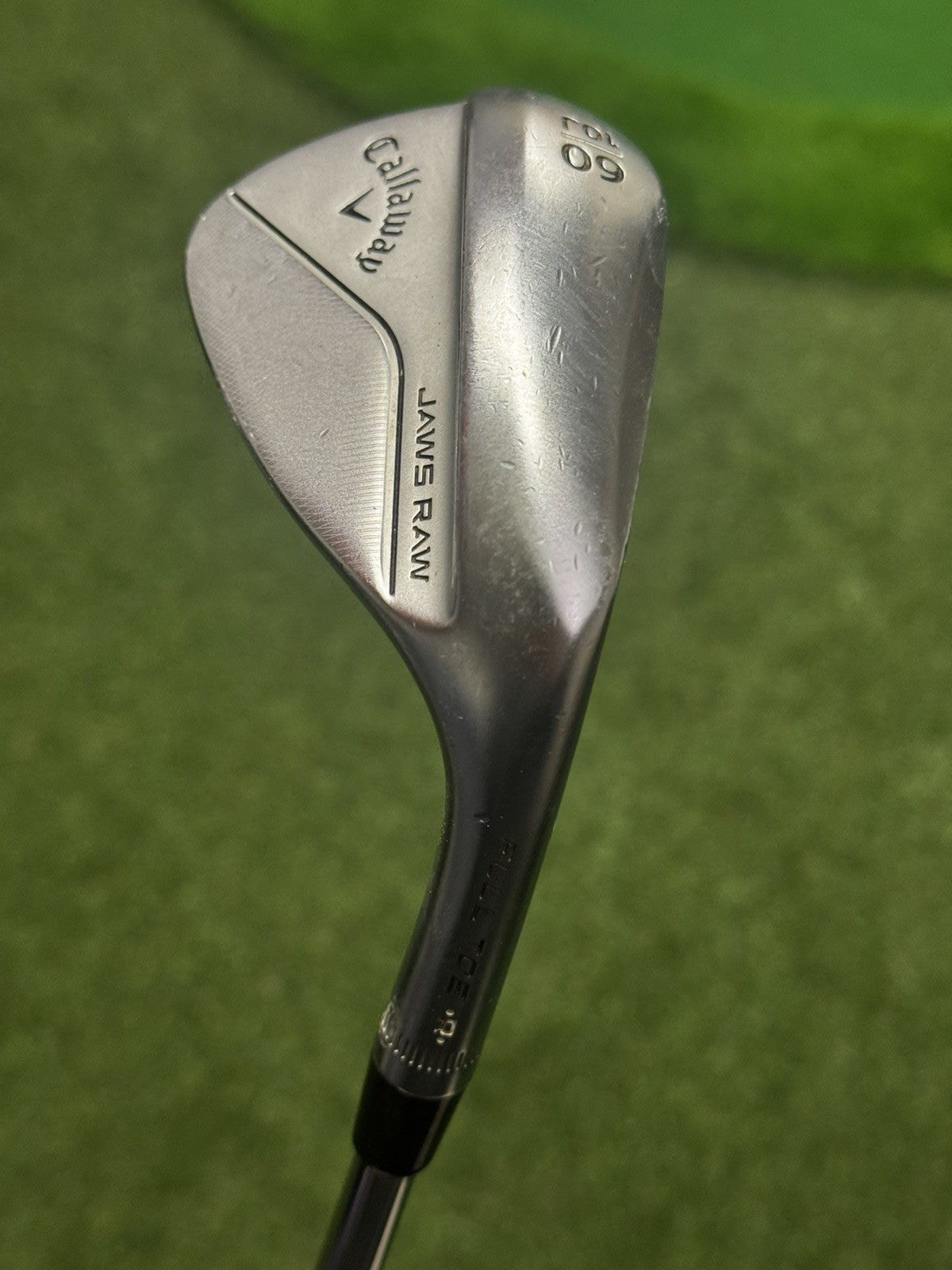 Callaway Jaws Raw Lob Wedge 60 Degree Stiff Flex Dynamic Gold S200 Shaft