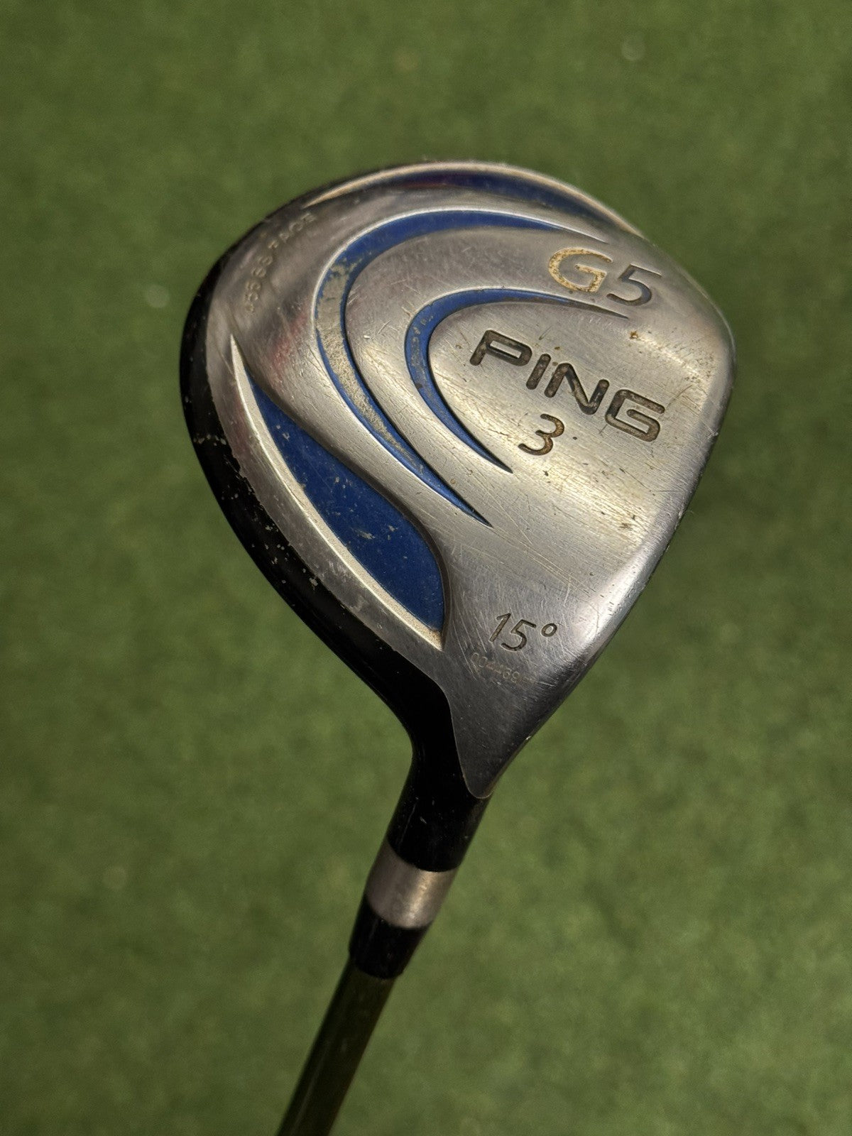 Ping G5 3 Wood 15 Degree Regular Flex Aldila NV Green 75 Shaft