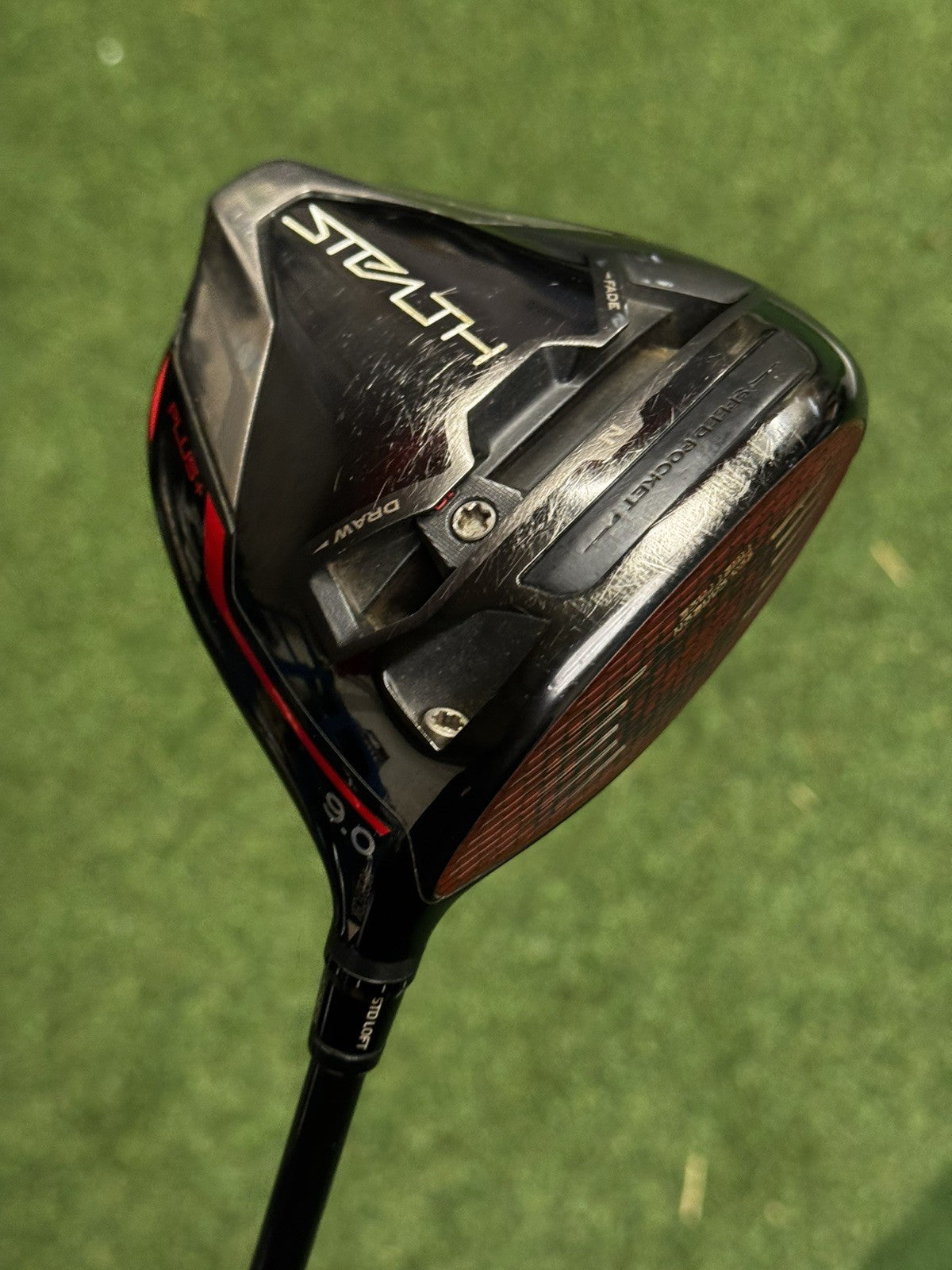 Taylormade Stealth Plus Driver 9 Degree X Stiff HZRDUS 6.5 Shaft  