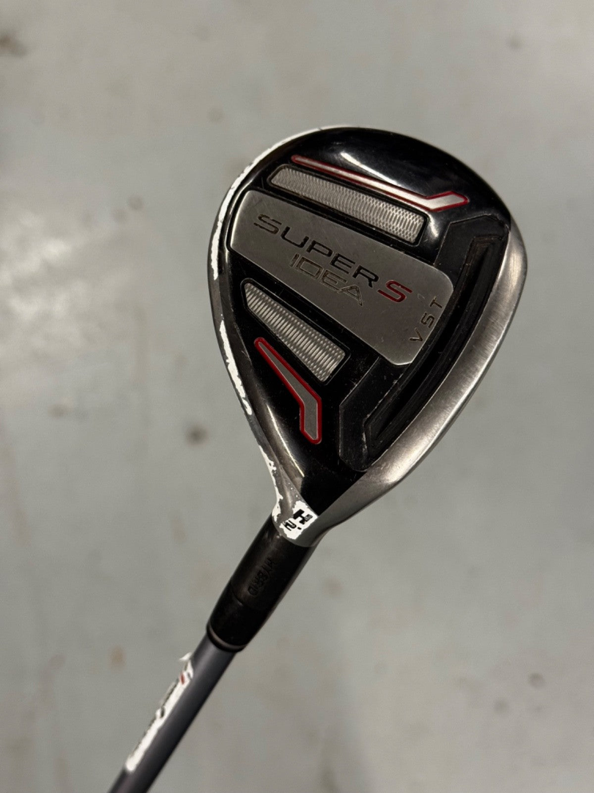 Adams Idea Super S #4 Hybrid 22 Degree Stiff Flex Shaft *used*