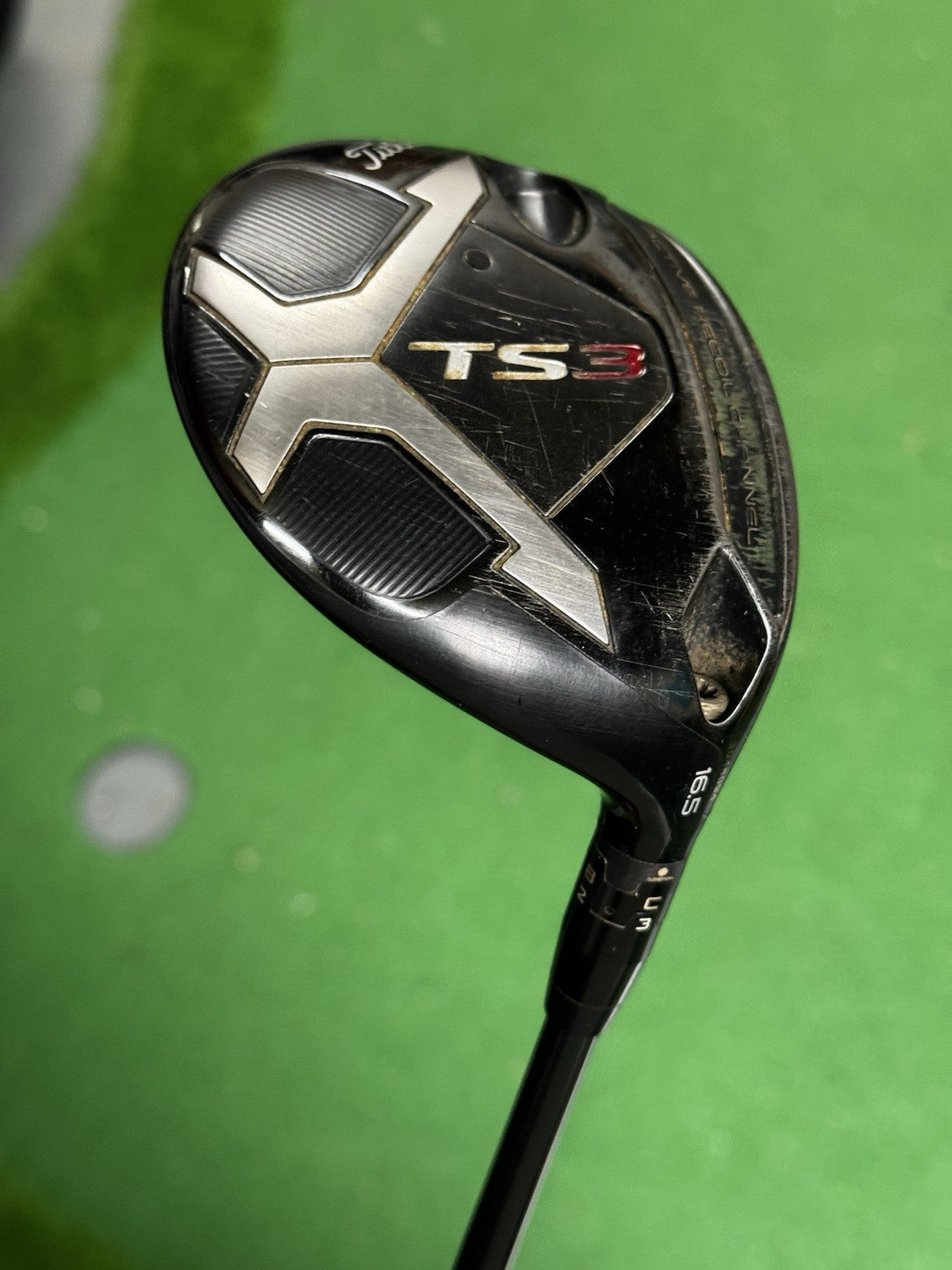 Titleist TS3 3 Wood 16.5 Degree X Stiff HZRDUS 6.5 Shaft