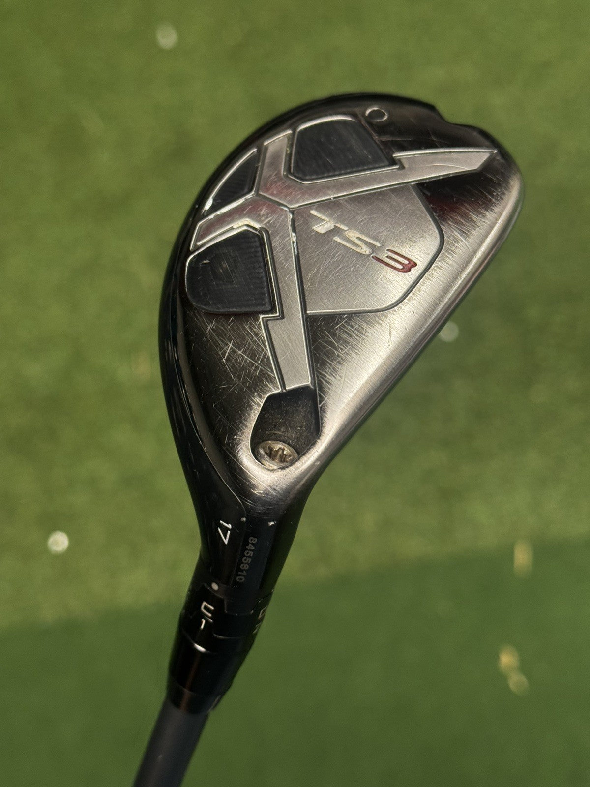 Titleist TS3 2 Hybrid 17 Degree Stiff Flex HZRDUS Smoke Black 80 Shaft