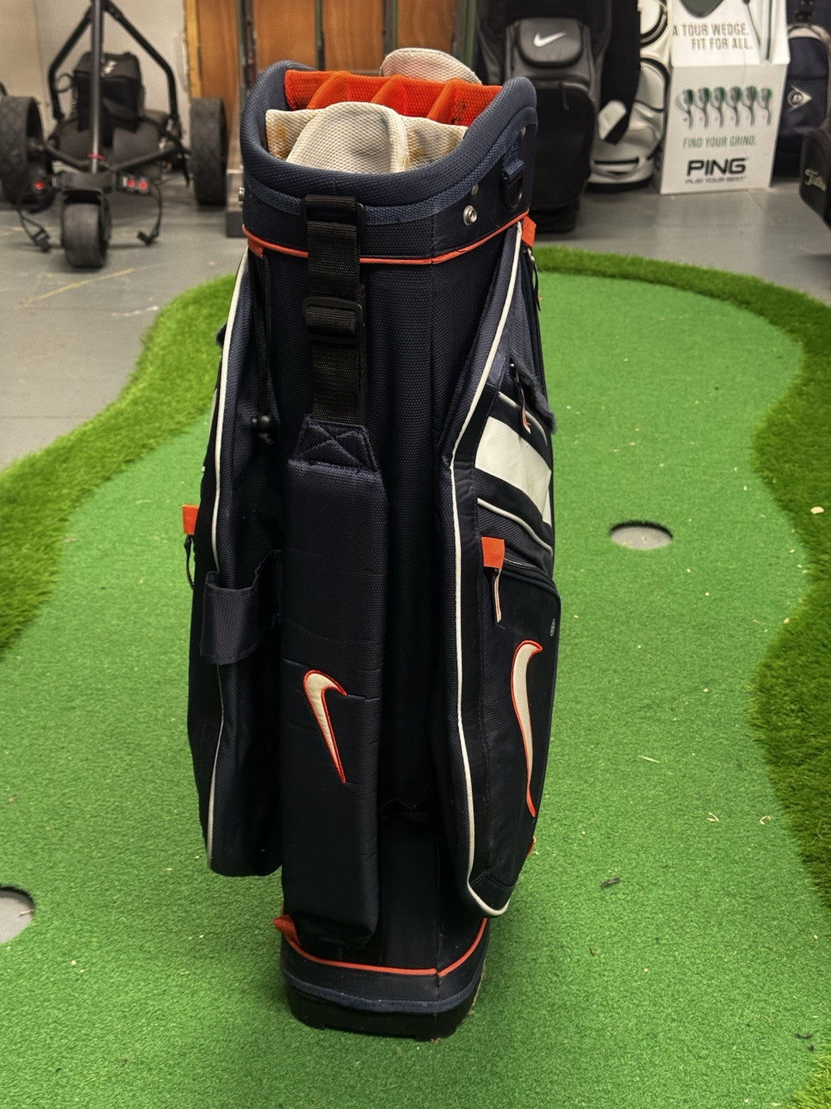 Nike Golf Cart Bag Navy 14 Way Divider
