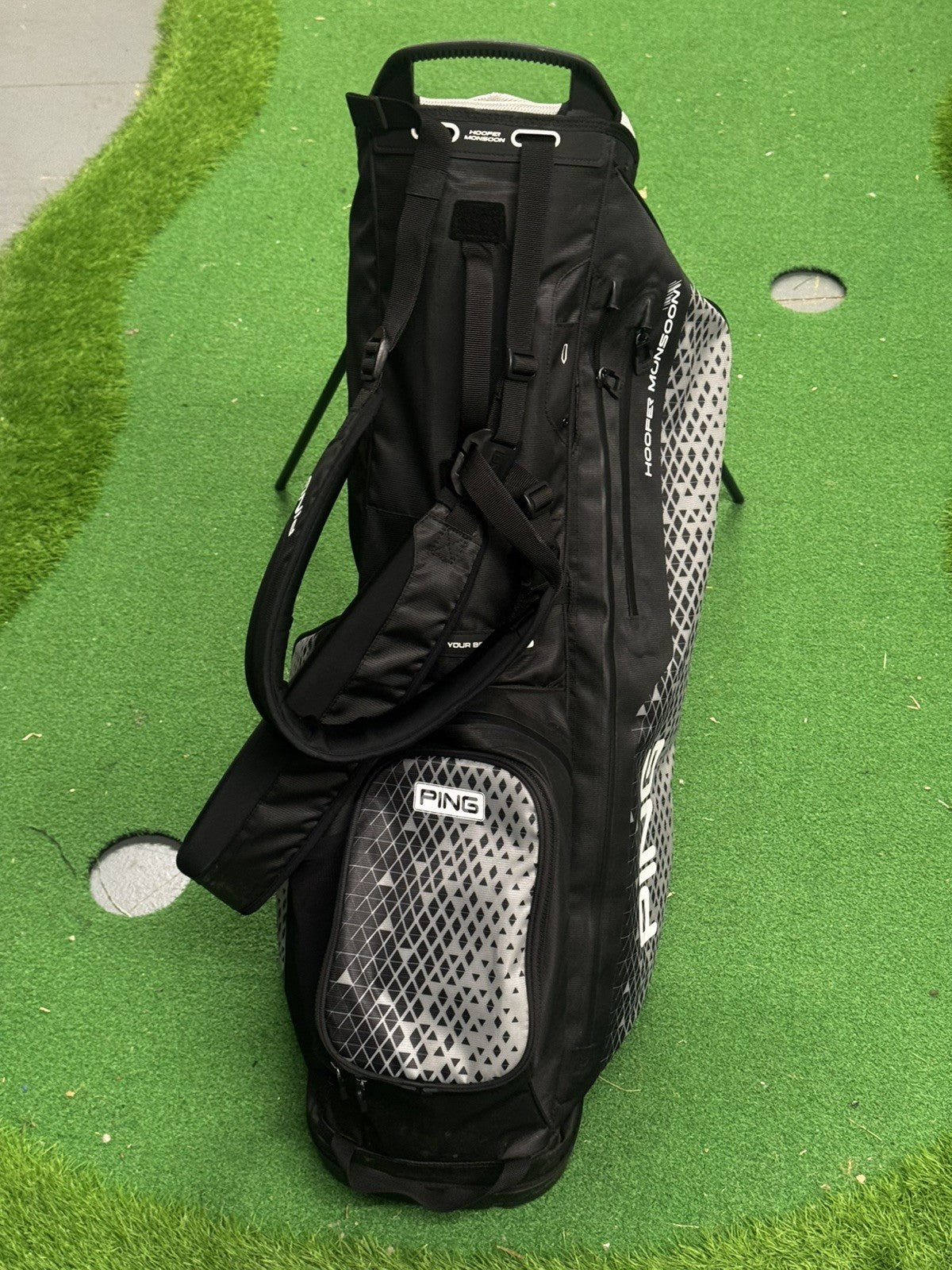 Ping Hoofer Monsoon Waterproof Stand Bag Black/Grey