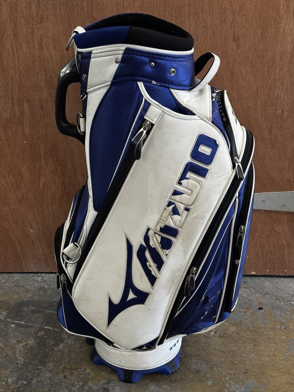 Mizuno Tour Cart Bag White/blue *Used*