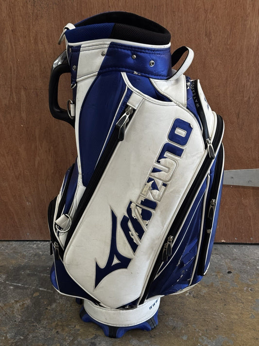 Mizuno Tour Cart Bag White/blue *Used*