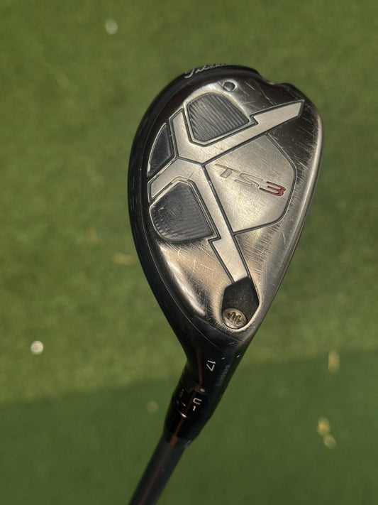 Titleist TS3 2 Hybrid 17 Degree Stiff Flex HZRDUS Smoke Black 80 Shaft