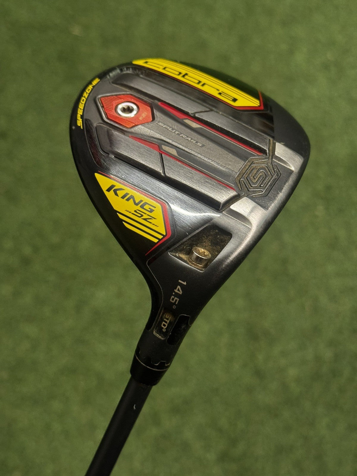 Cobra King Speedzone 3 Wood 14.5 Degree Stiff Flex HZRDUS Smoke Yellow Shaft