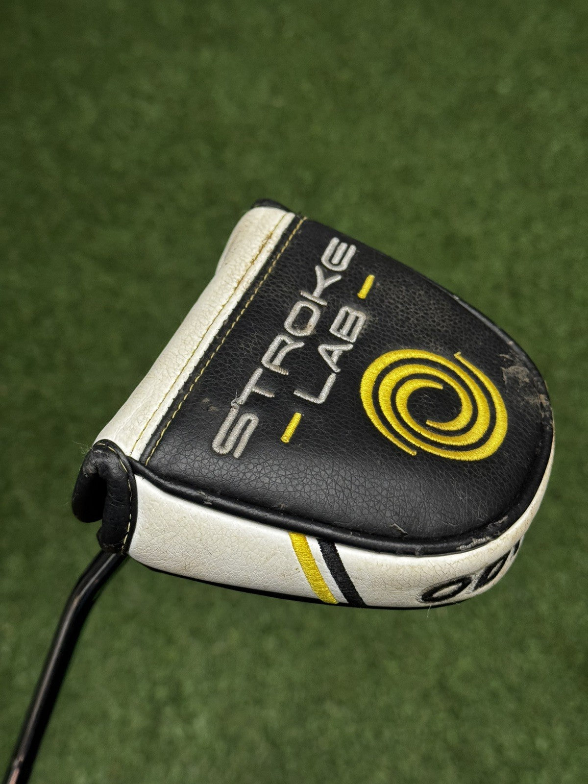 Odyssey Left Hand Stroke Lab Black Arm Lock Big Seven Putter 