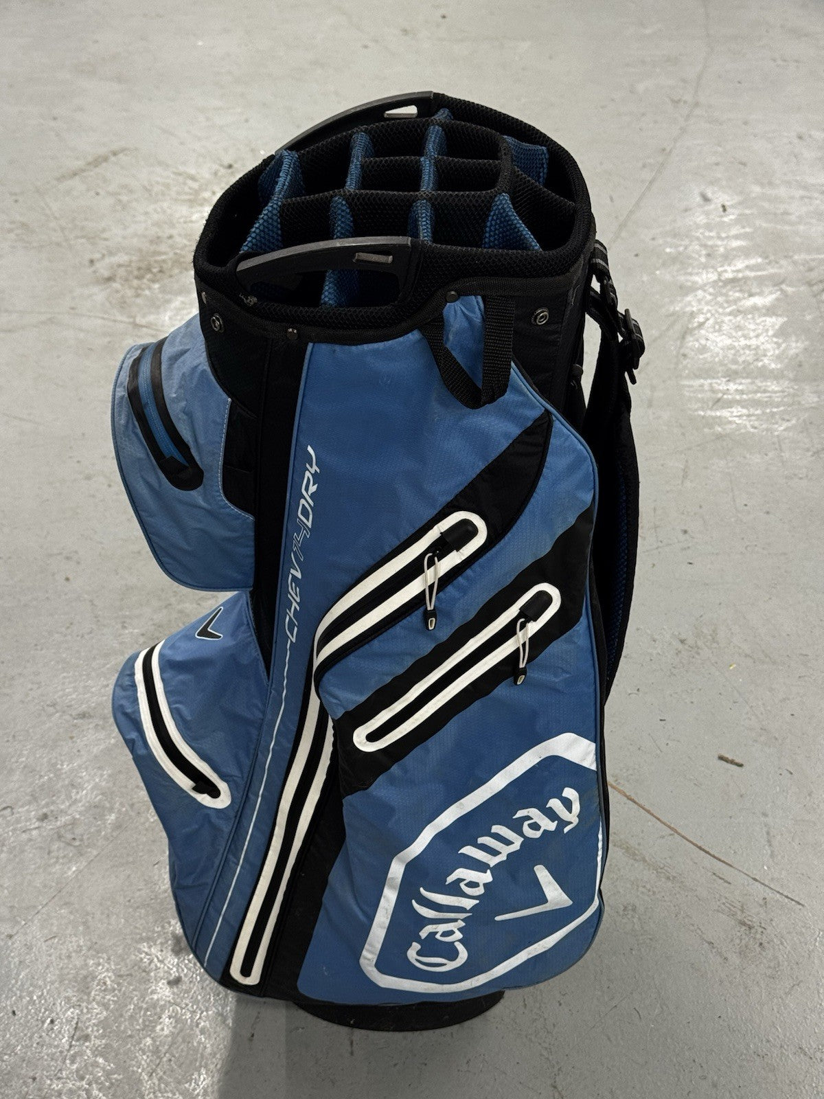 Callaway Chev 14 Dry Cart Bag White/Blue