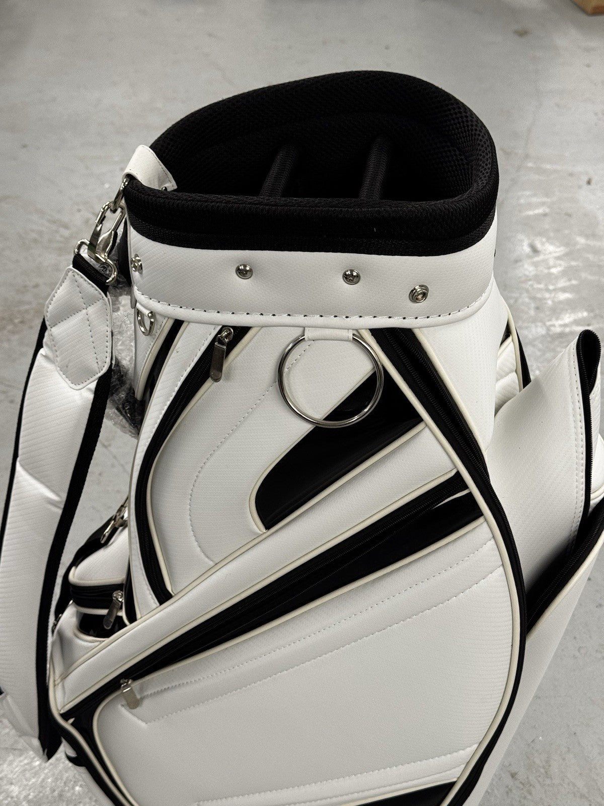 Generic White Golf Cart Bag *NEW*
