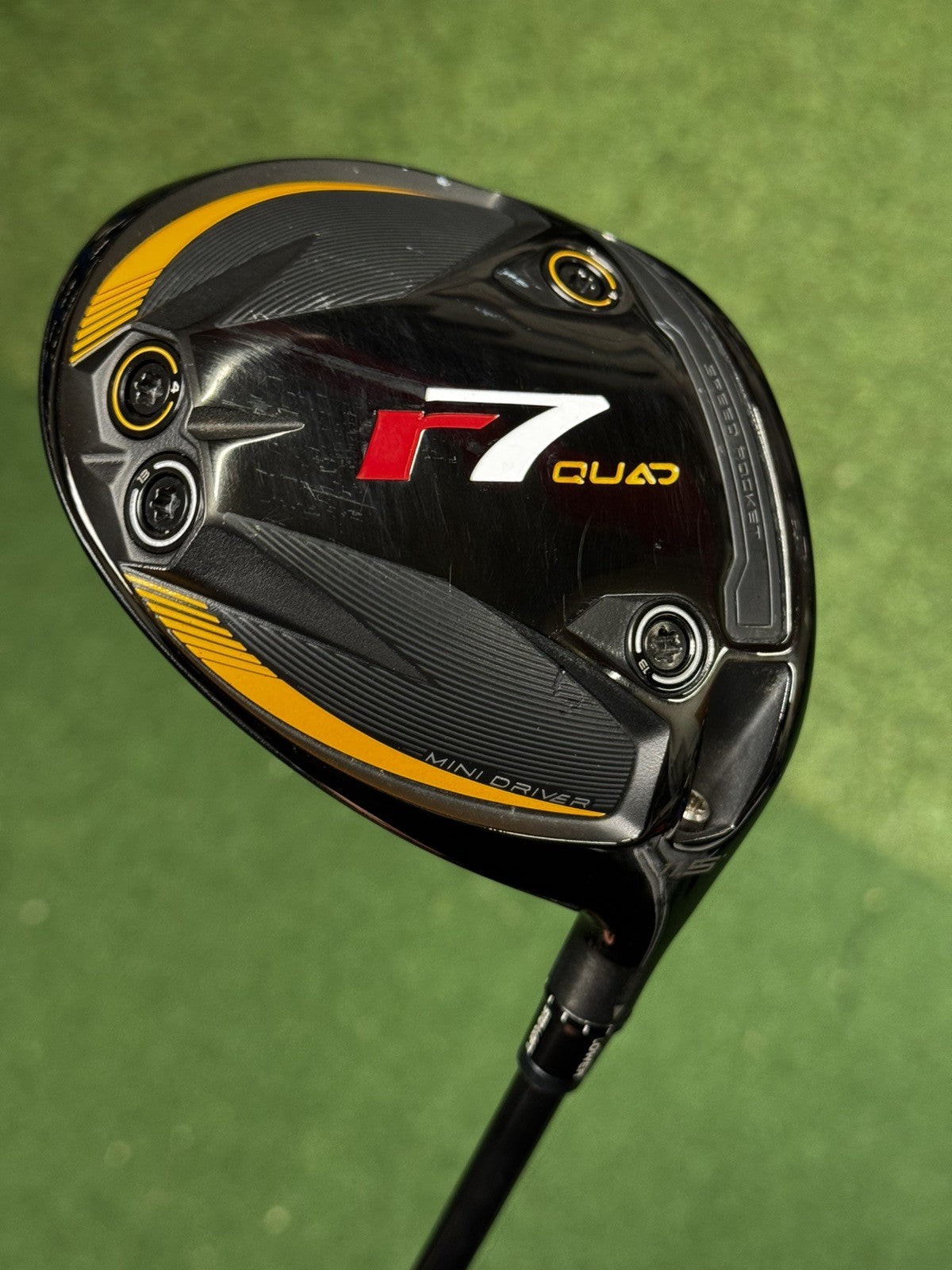 TaylorMade R7 Quad 11.5 Degree Mini Driver Stiff Flex Fujikura Speeder Shaft