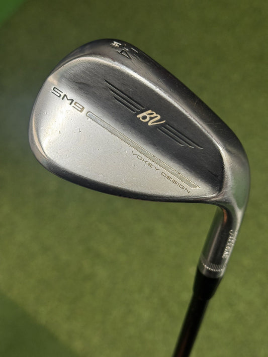 Titleist SM9 Tour Chrome Sand Wedge 54 Degree Wedge Flex Black Steel Shaft